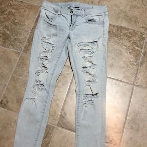 american eagle super low rise jegging